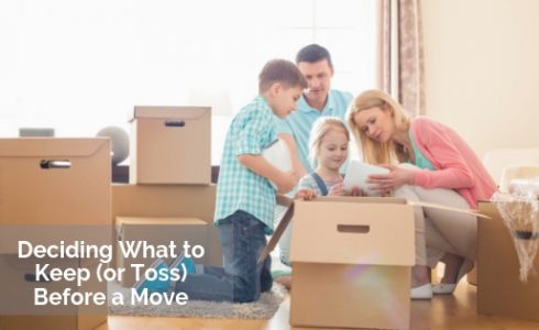 What to Keep or Toss Before Move